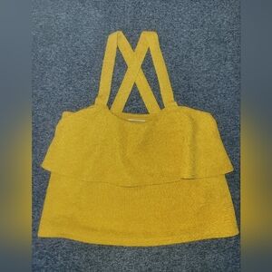 Madewell Mustard Double-Layer Camisole